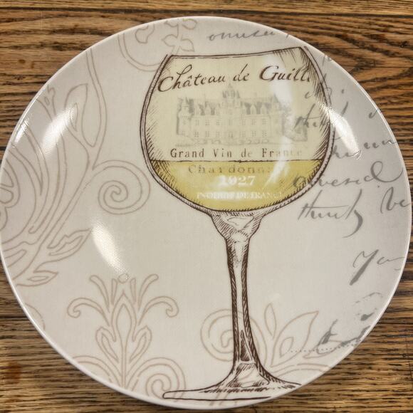 Set of 6 Designs ~ 11 Prima "FRENCH WINE" 8.5” Salad / Dinner Plates GORGEOUS! - Picture 9 of 14